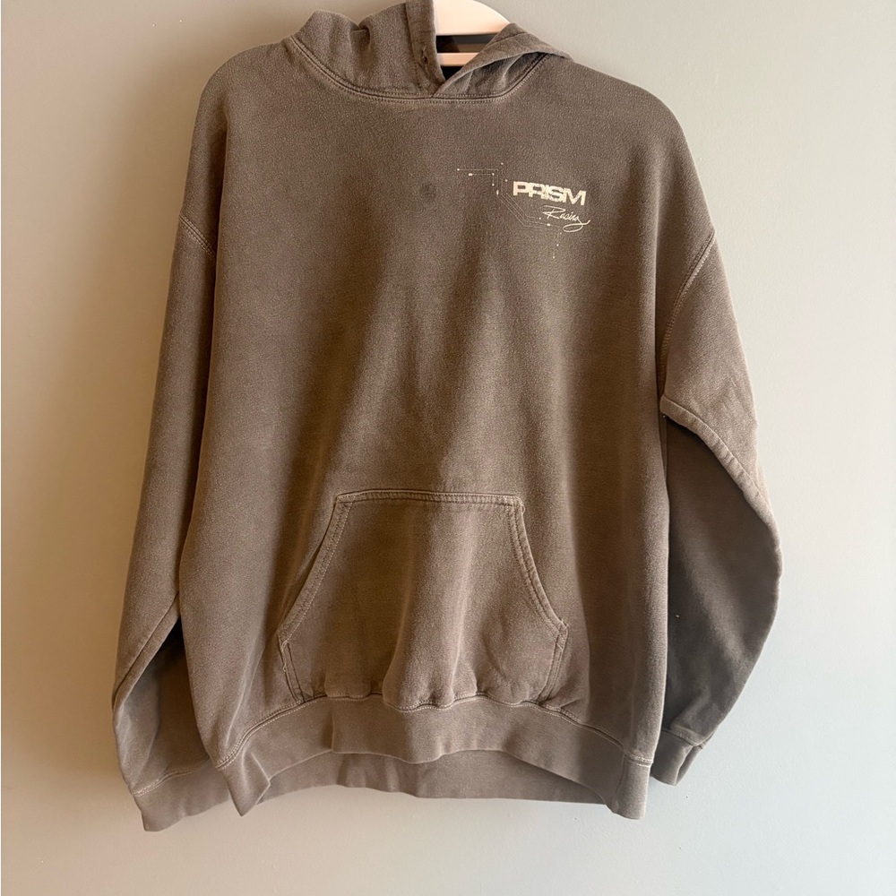 PacSun Gray Prism Racing Hoodie M